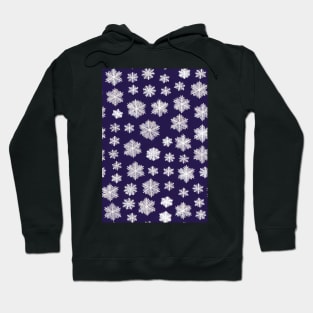 Christmas Seamless Pattern - Snowflakes #5 Hoodie